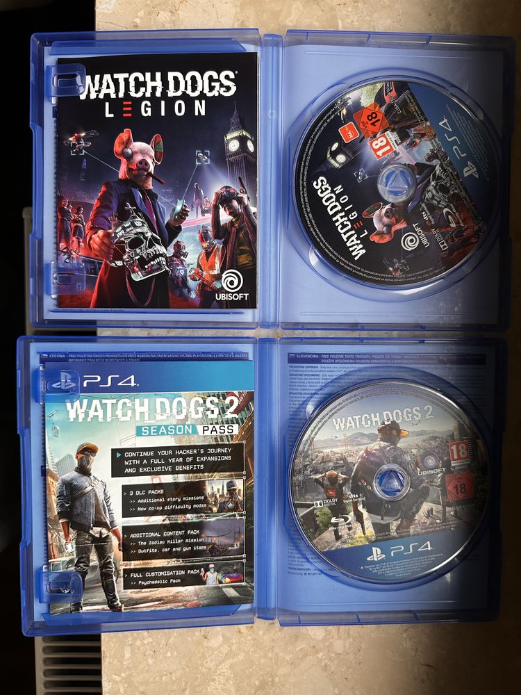 Zestaw Watch dogs legion/watch dogs 2 (PS4)