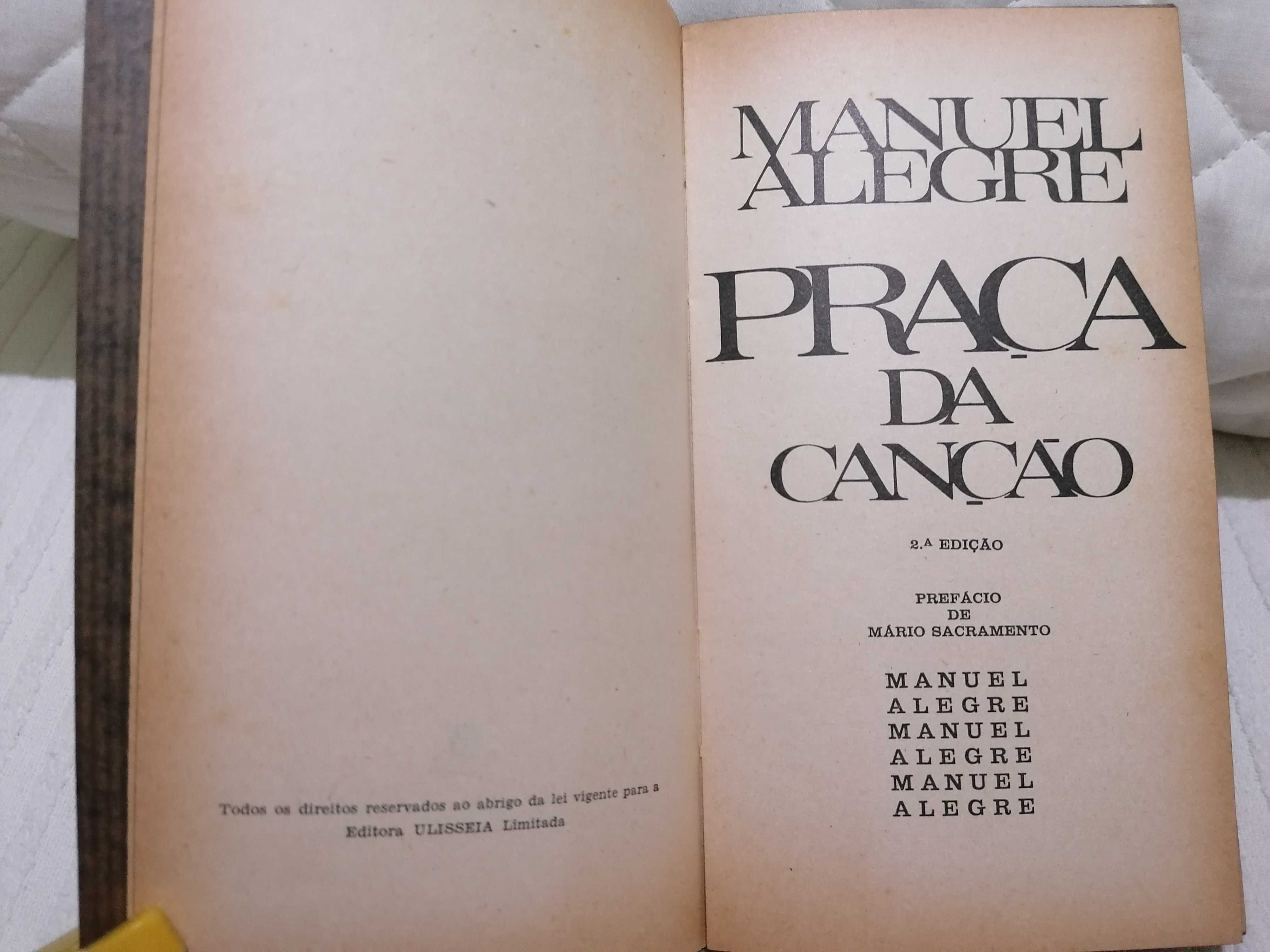 Praça da Canção, Manuel Alegre, 2ª edição Editora Ulisseia (raro)