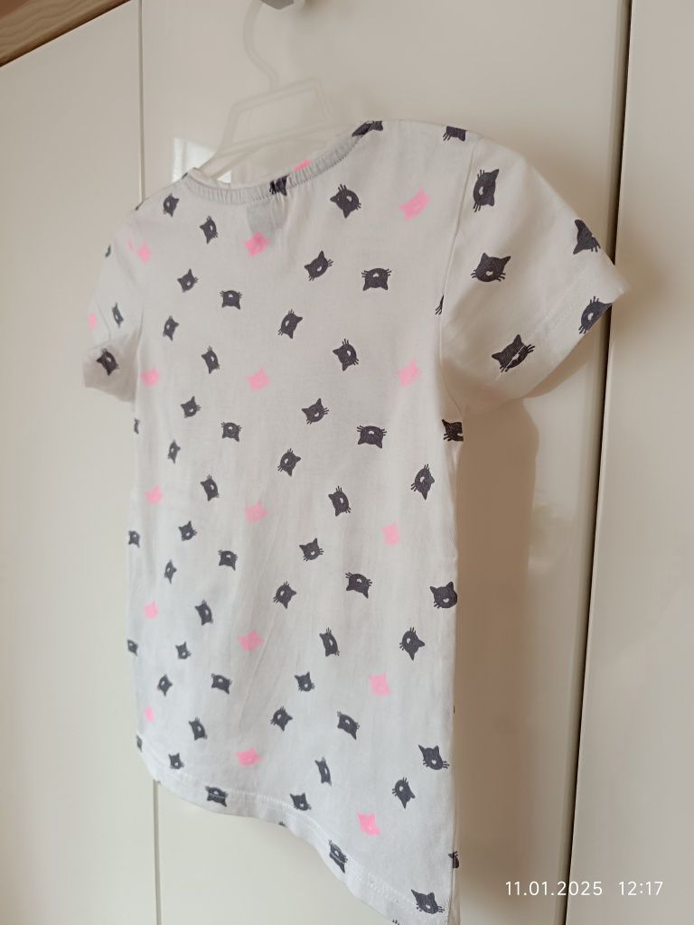 Koszulka bawełniana Kiki&Koko Meow r 116