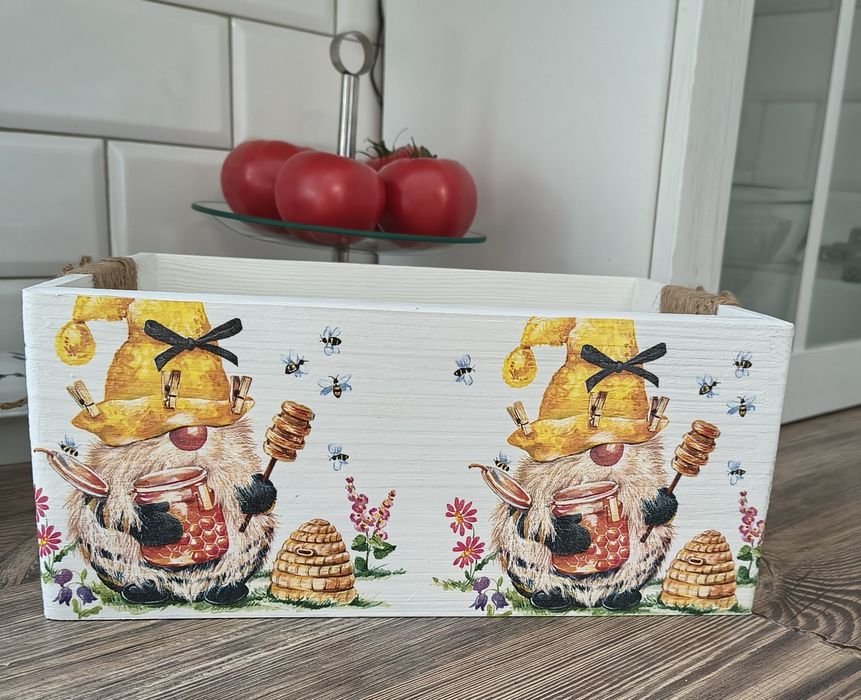 Skrzynka kufer dekoracja decoupage