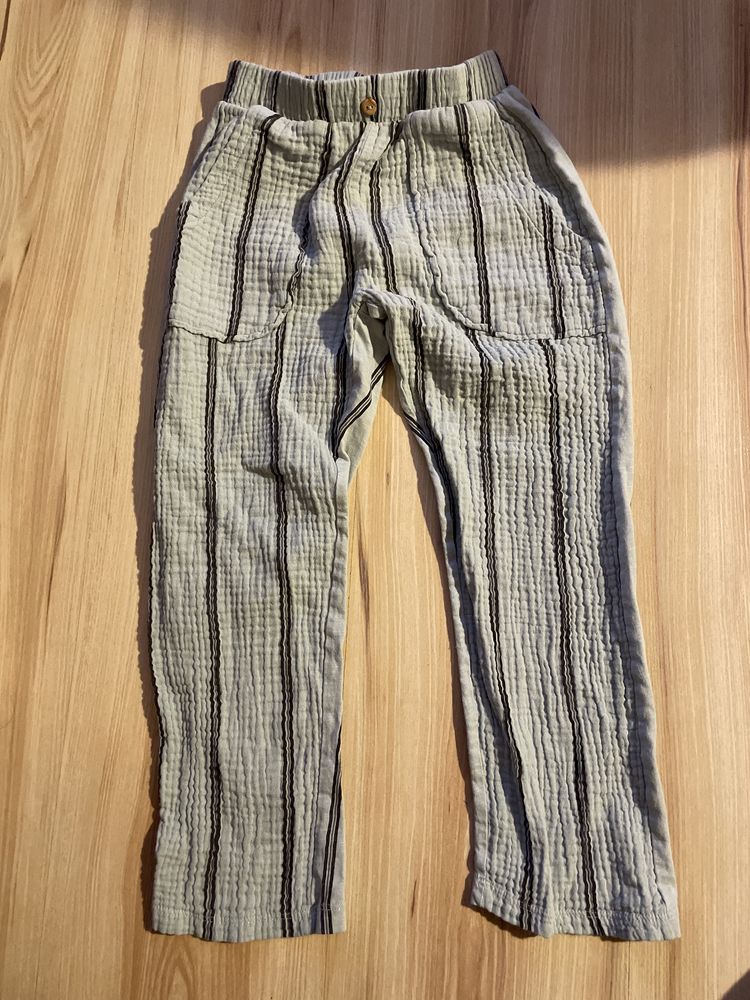 Spodnie Zara 116  5-6 lat  muślinowe