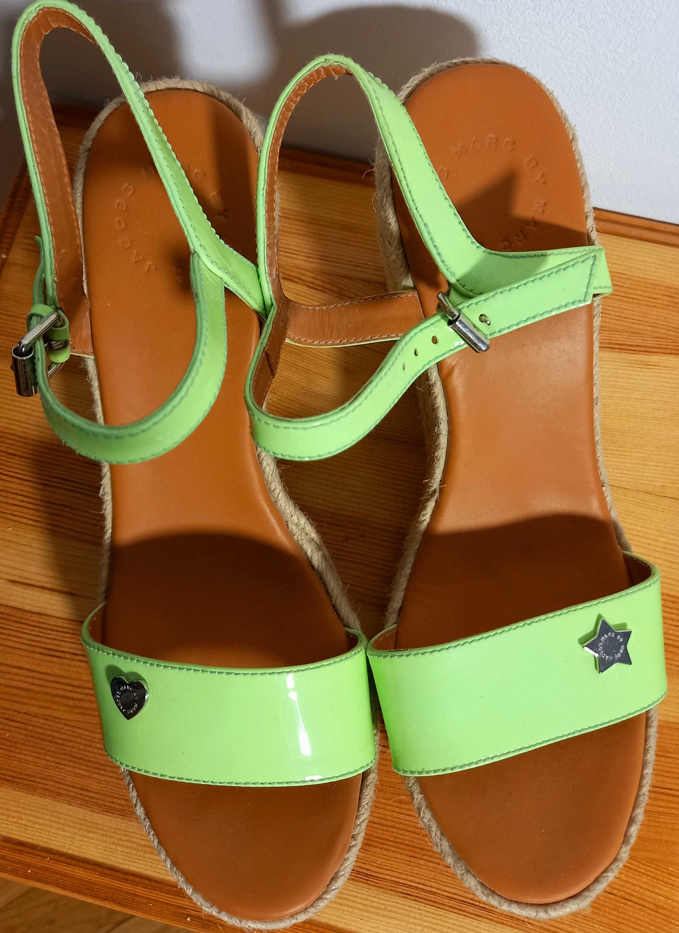 Marc Jacobs - nowe espadryle, skóra licowa, made in Spain, 40, 353
