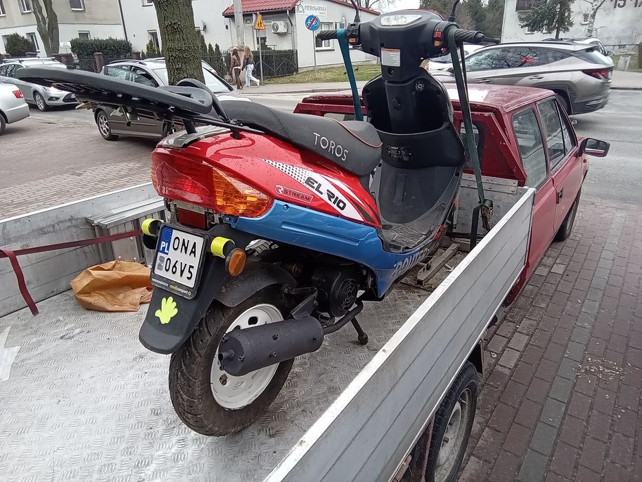 Skuter Toros El Rio 50 ccm po serwisie plastiki do poprawek