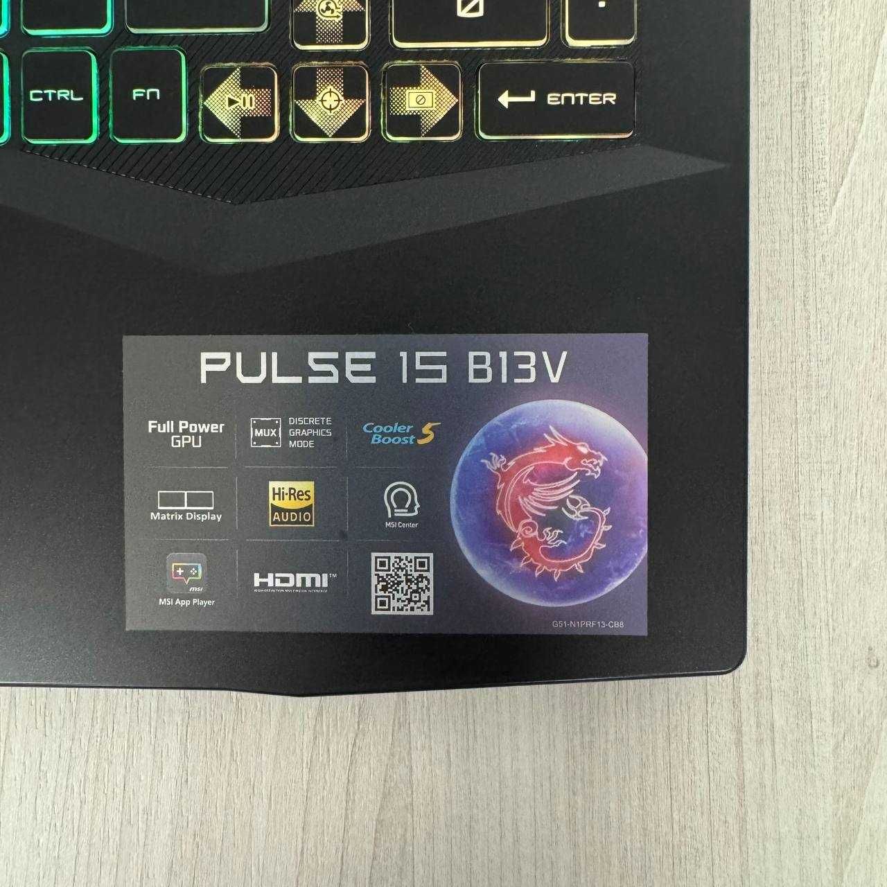 MSI Pulse 15 B13VGK 144Hz i7 13700H 16GB SSD 512GB RTX 4070