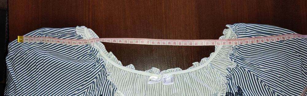 Tunika damska granatowo-biala