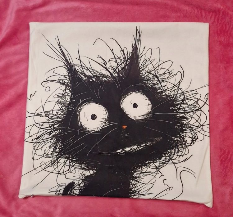 Poszewka dekoracyjna 45cm × 45cm kot
