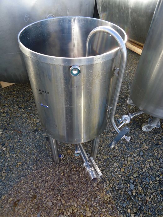 Zbiornik nierdzewny 100L stojący z stali nierdzewnej ścianka 2 mm