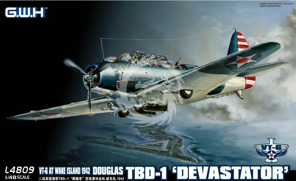 GREAT WALL HOBBY 4809 - 1:48 Douglas TBD-1 Devastator VT-6 Wake Island