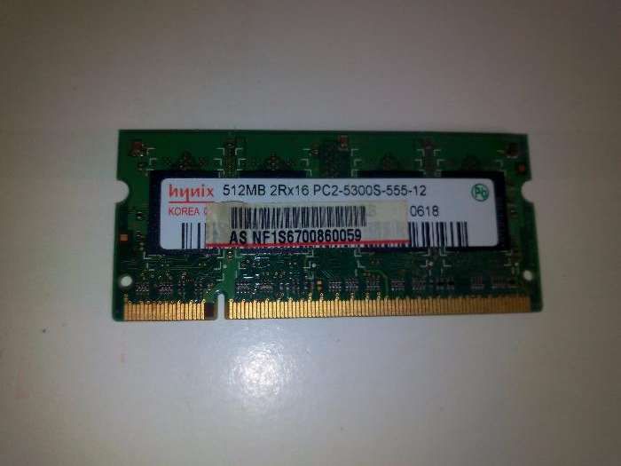 Memória Hynix 512 2Rx16 PC2-5300S-555-12