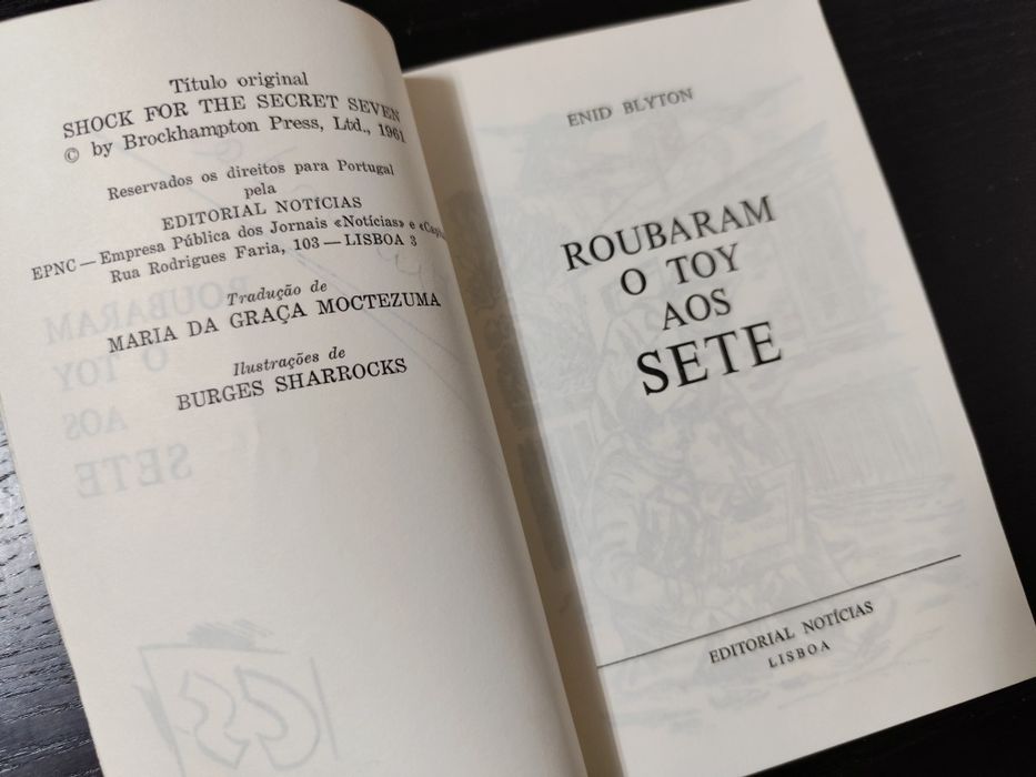 Lote de 8 livros dos Sete - Enid Blyton (Vintage - Anos 70)