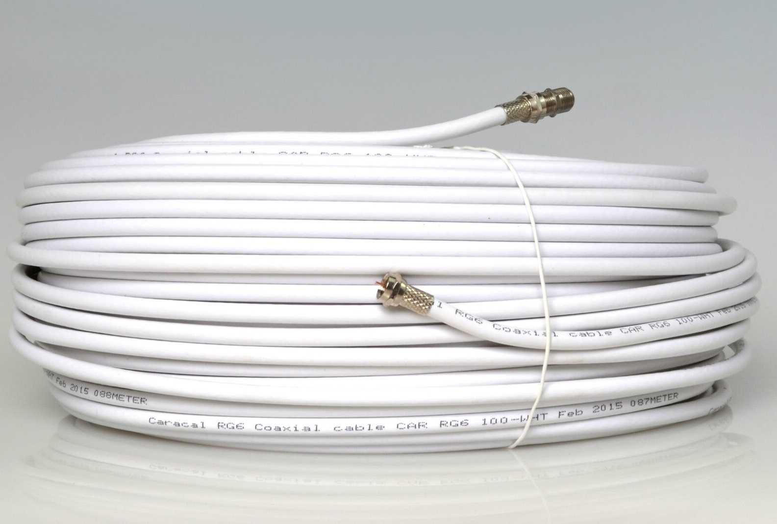 Антенний кабель 75Ом FinMark RG-6 10м з F-конекторами