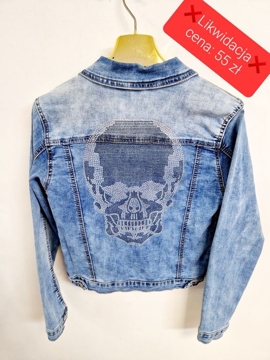 Katana jeansowa z cyrkoniową czachą
Katana jeansowa z cyrkoniową czach