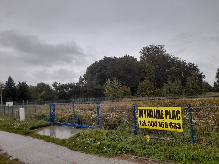 Plac teren ogrodzony 16 arów wynajmę najem wydzierżawię