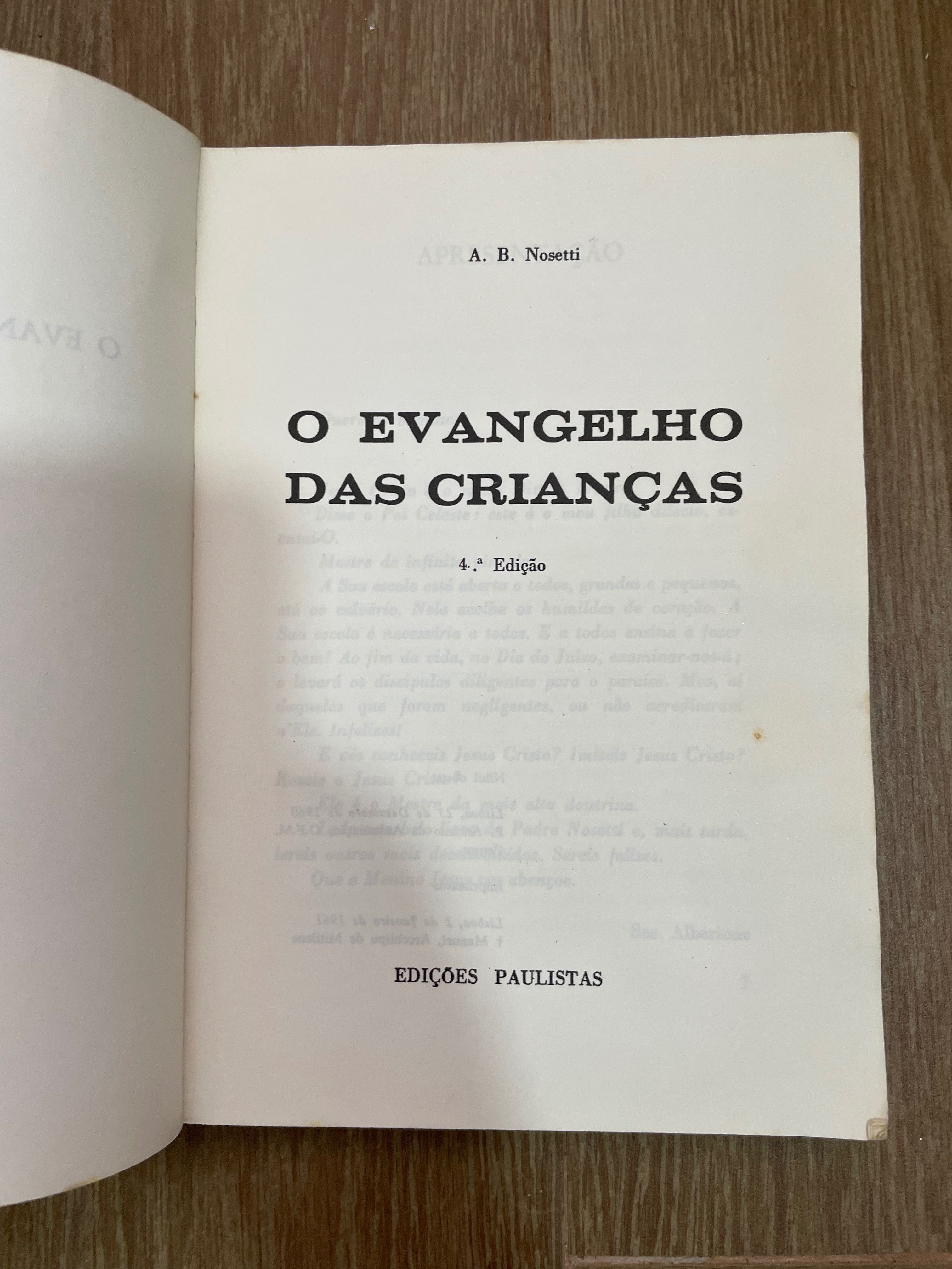 O Evangelho das Crianças - Nosetti (portes grátis)