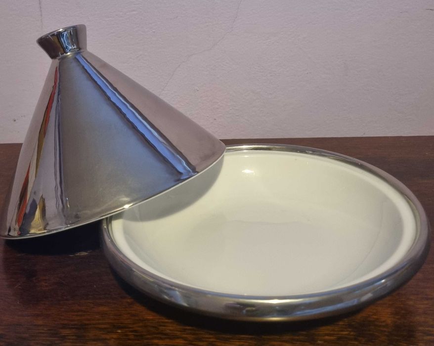 Waza srebrna okrągła