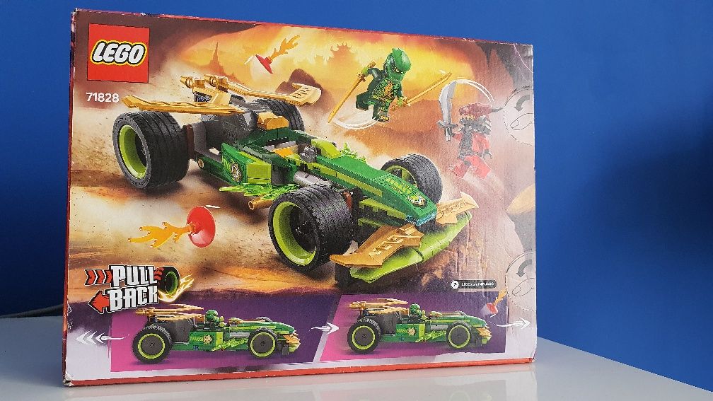 Klocki LEGO NINJAGO 71828 Samochód wyścigowy Lloyda z napędem typu pul
