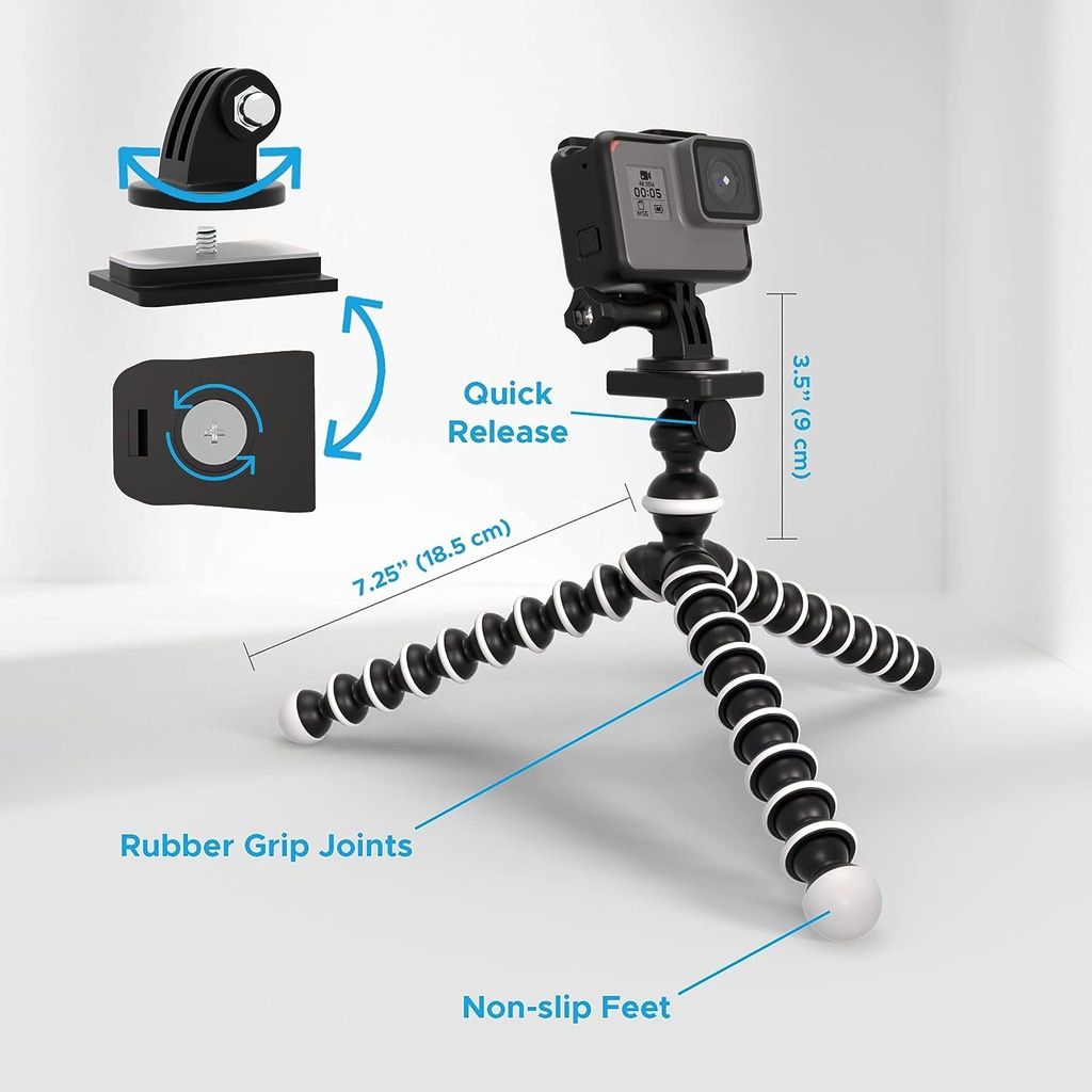 Octopus 10'' statyw Tripod do GoPro Hero Max/DJI