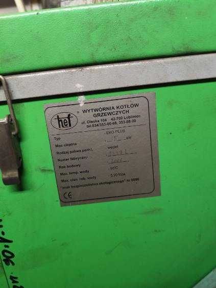 hef wytwóŕnia kotłów grzewczych 15 kW na ekogroszek części sprawne