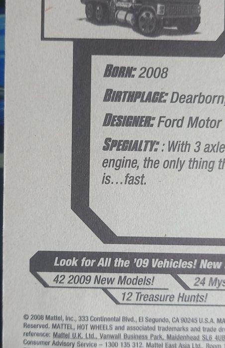 Hot wheels- Semi Fast ll - 2008