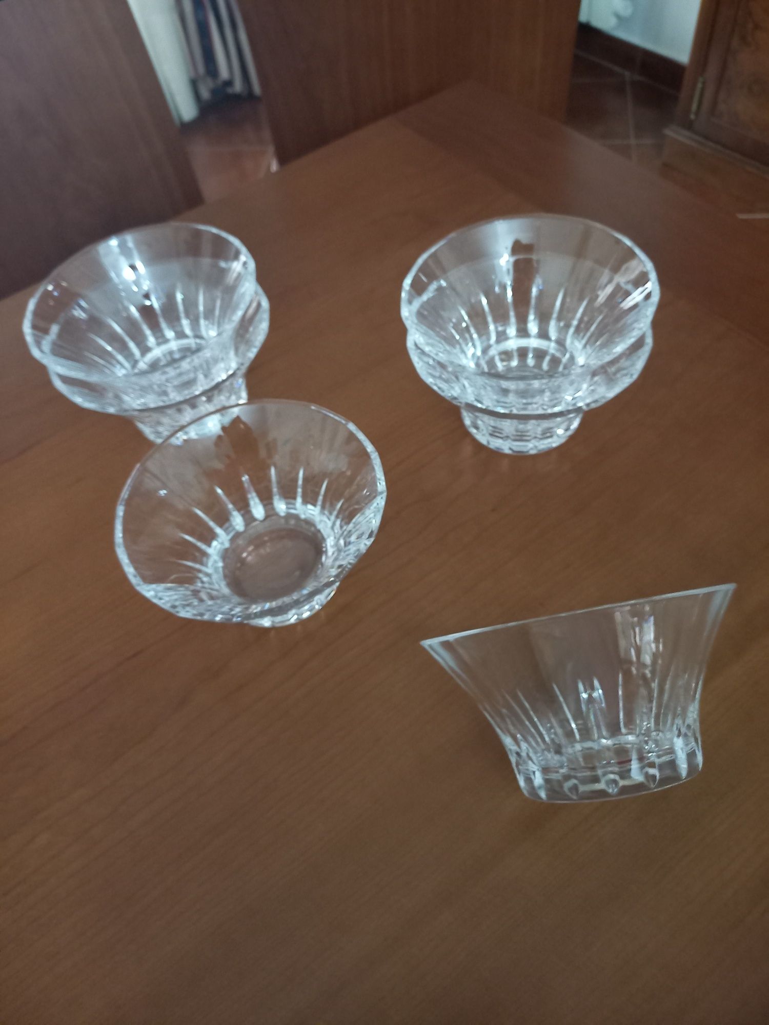 6 Taças de sobremesa em cristal