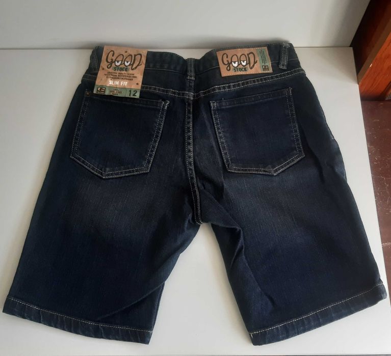 Calções Ganga Criança Rapaz Shorts Novos Globe Goodstock Slim Fit 12