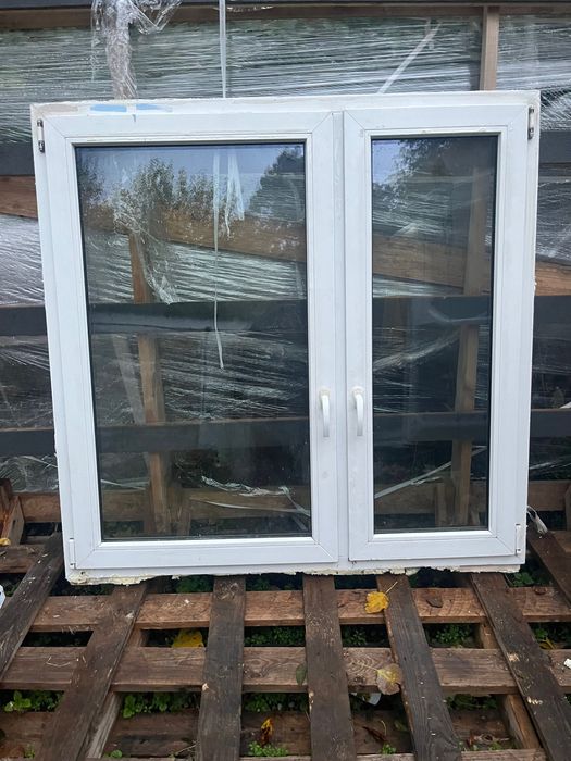 Okno PCV dwuszybowe używane 1465x1435
