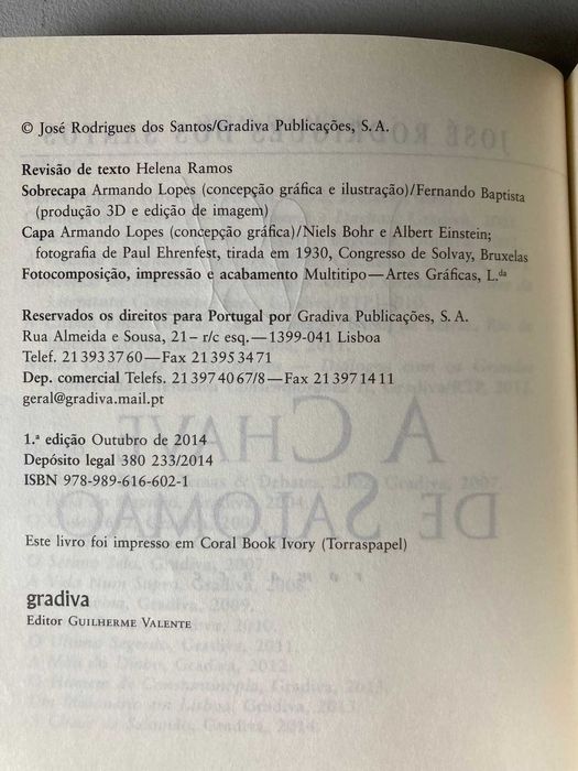 A Chave de Salomão, de José Rodrigues dos Santos