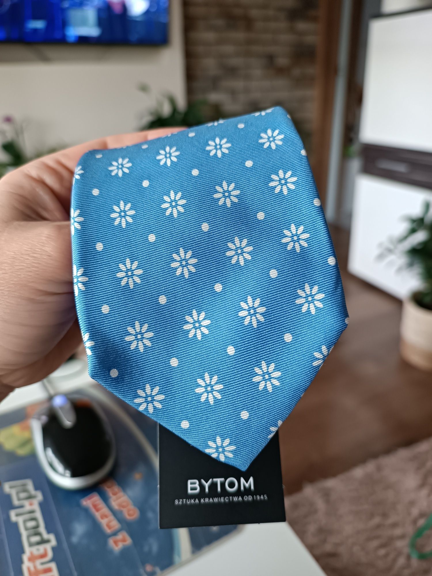 Krawat niebieski Bytom