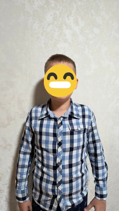 Сорочка в клітинку 9-10років