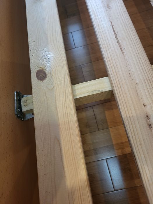 Łóżko duże 160x200 + materac kieszeniowy z bambusem