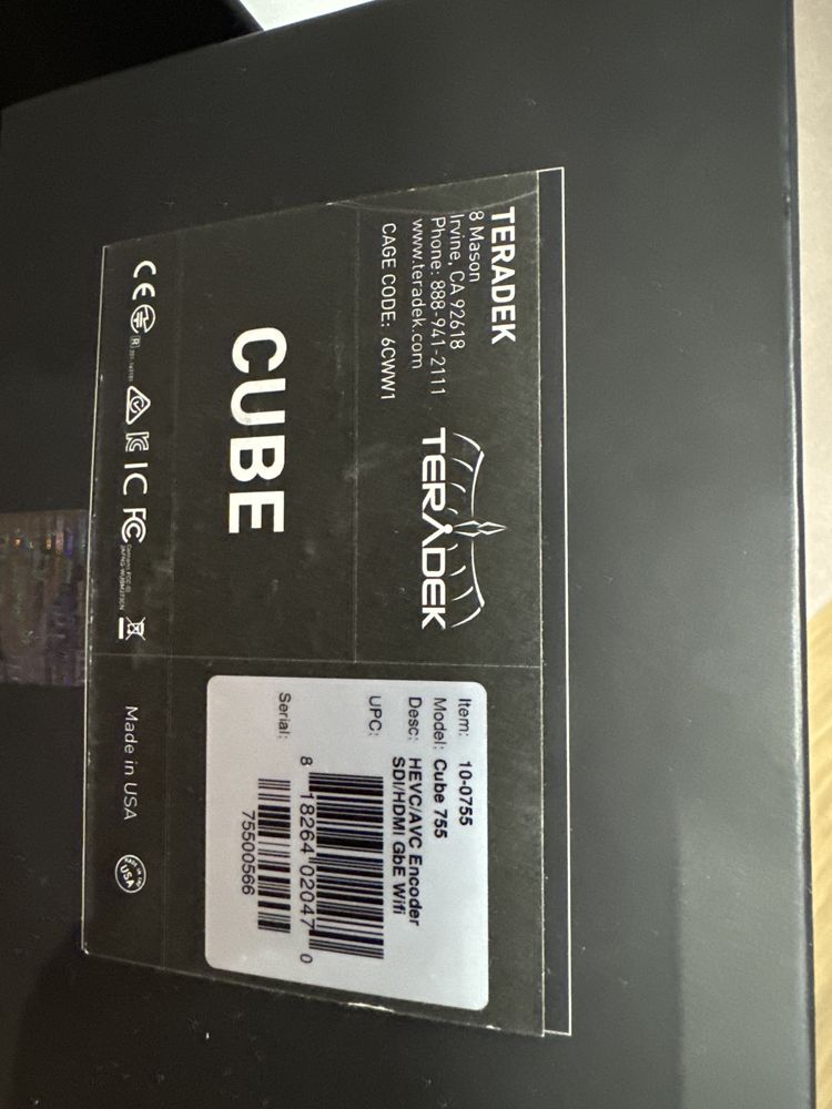 TERADEK Cube 755 okazja nowy enkoder streamer wideo faktura