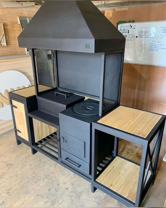 Мангальний комплекс,мангальна зона, смокер, барбекю-гриль, лофт,мангал