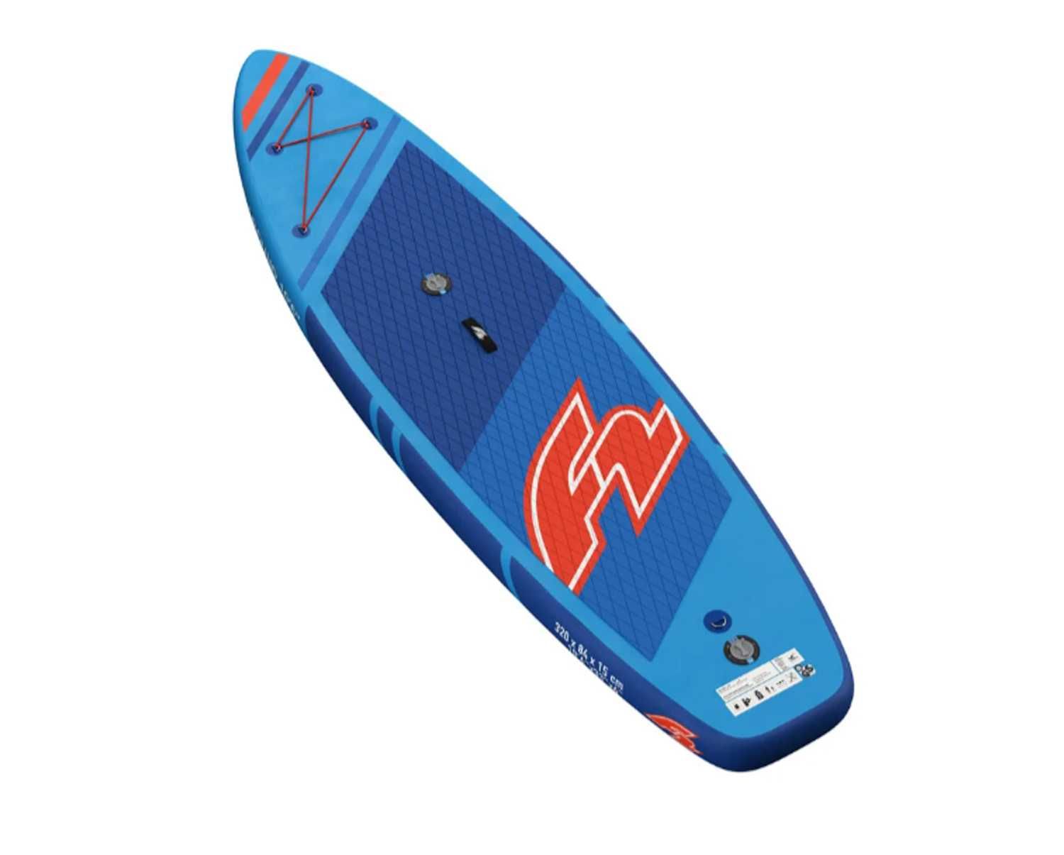 F2 deska pływania SUP dwukomorowa Allround 3xfin kpl. 320cm 150kg NOWA