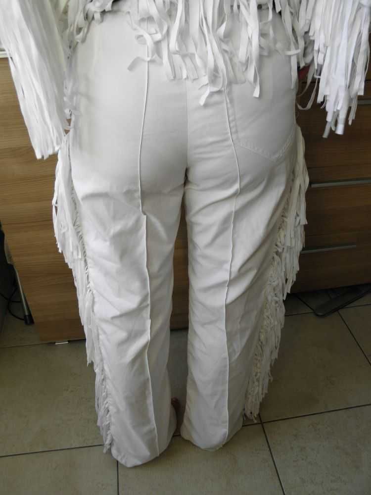 Spodnie indiańskie koszula indiańska frędzle hand made