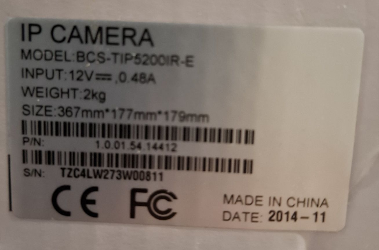 Kamery 2x BCS Line+ zasilacz