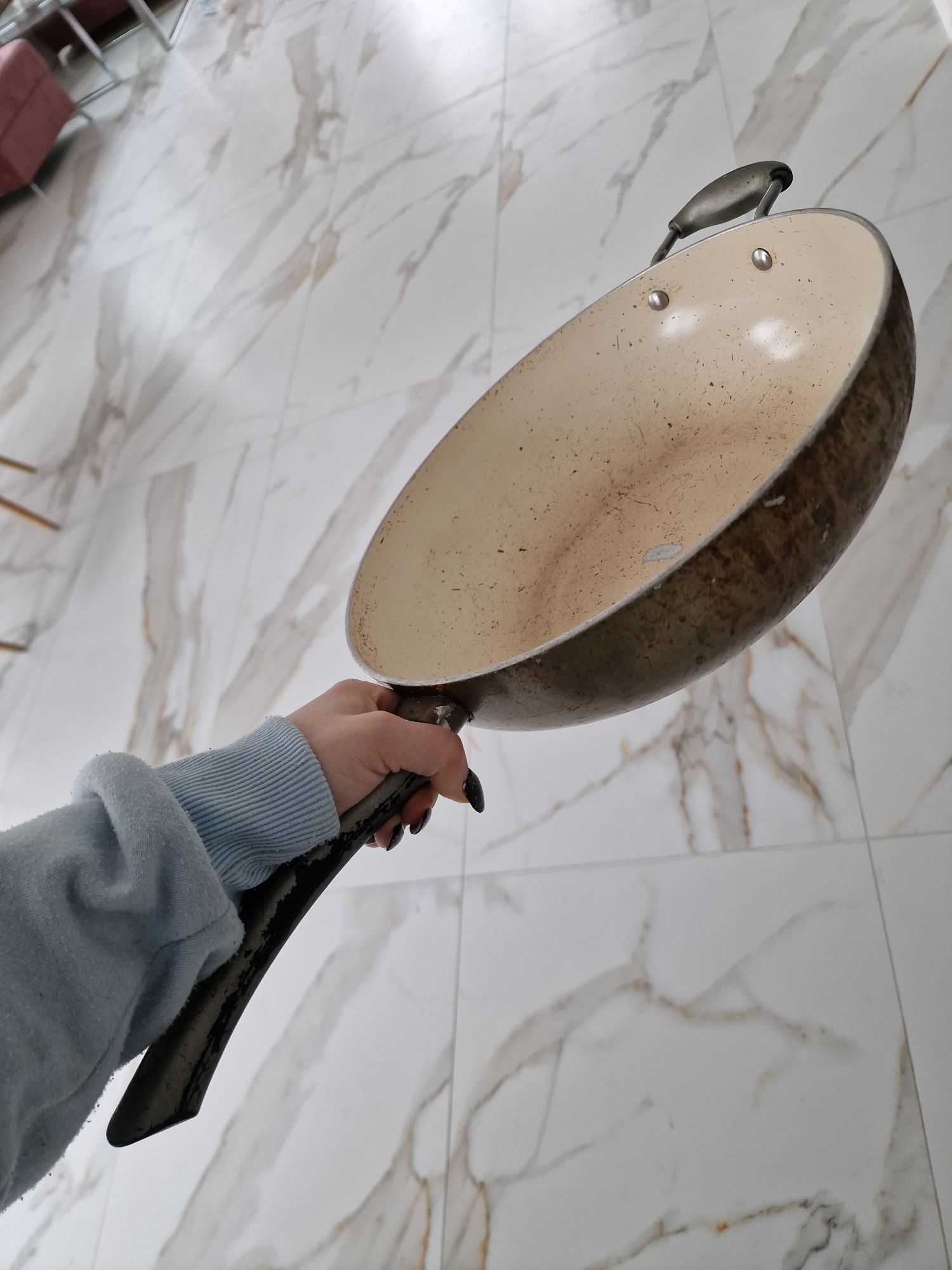 Patelnia wok głęboka z powłoką