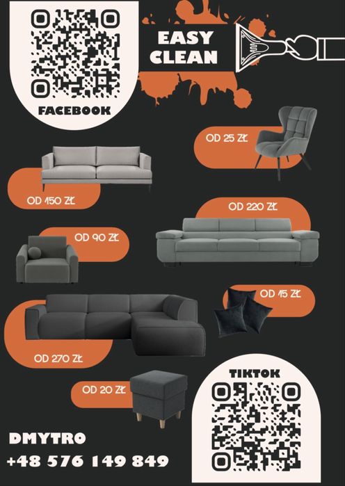 Pranie tapicerki meblowej - kanapy, narożniki, fotele