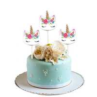 Toppery jednorożec 8 szt na tort urodzinowy