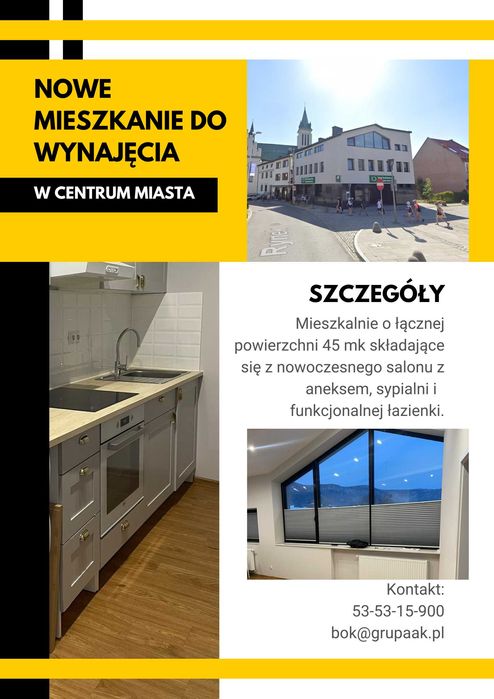 Mieszkanie do wynajęcia - Mszana Dolna, ul. Rynek 1