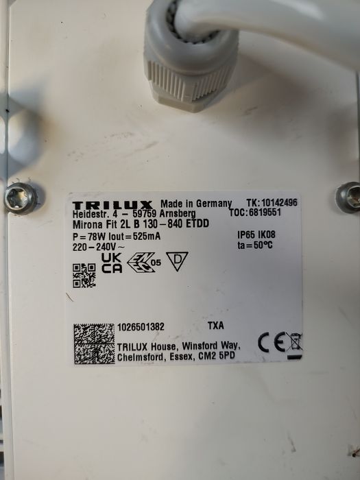 Lampa LED trilux mirona fit B