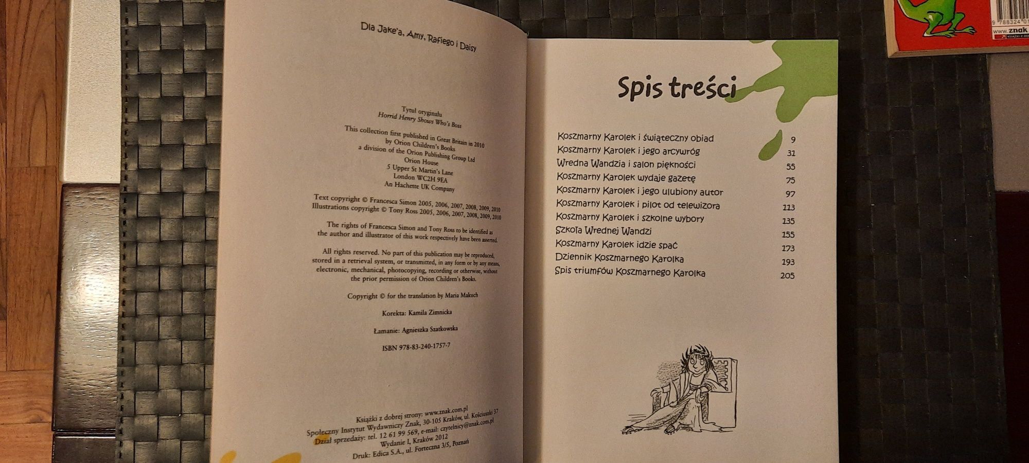 Francesca Simon Koszmarny Karolek Szef wszech czasów + gratis