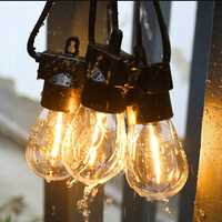 Lampki Girlanda do ogrodu na taras na camping 15m 15 żarówek 1w