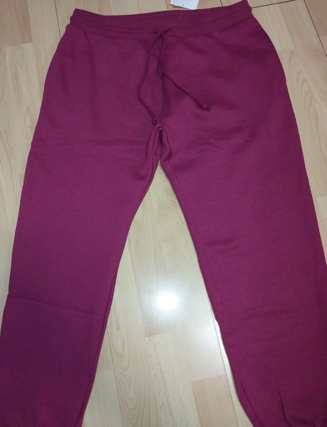 Nowe spodnie dresowe damskie 44 42 xl xxl burgund dresy