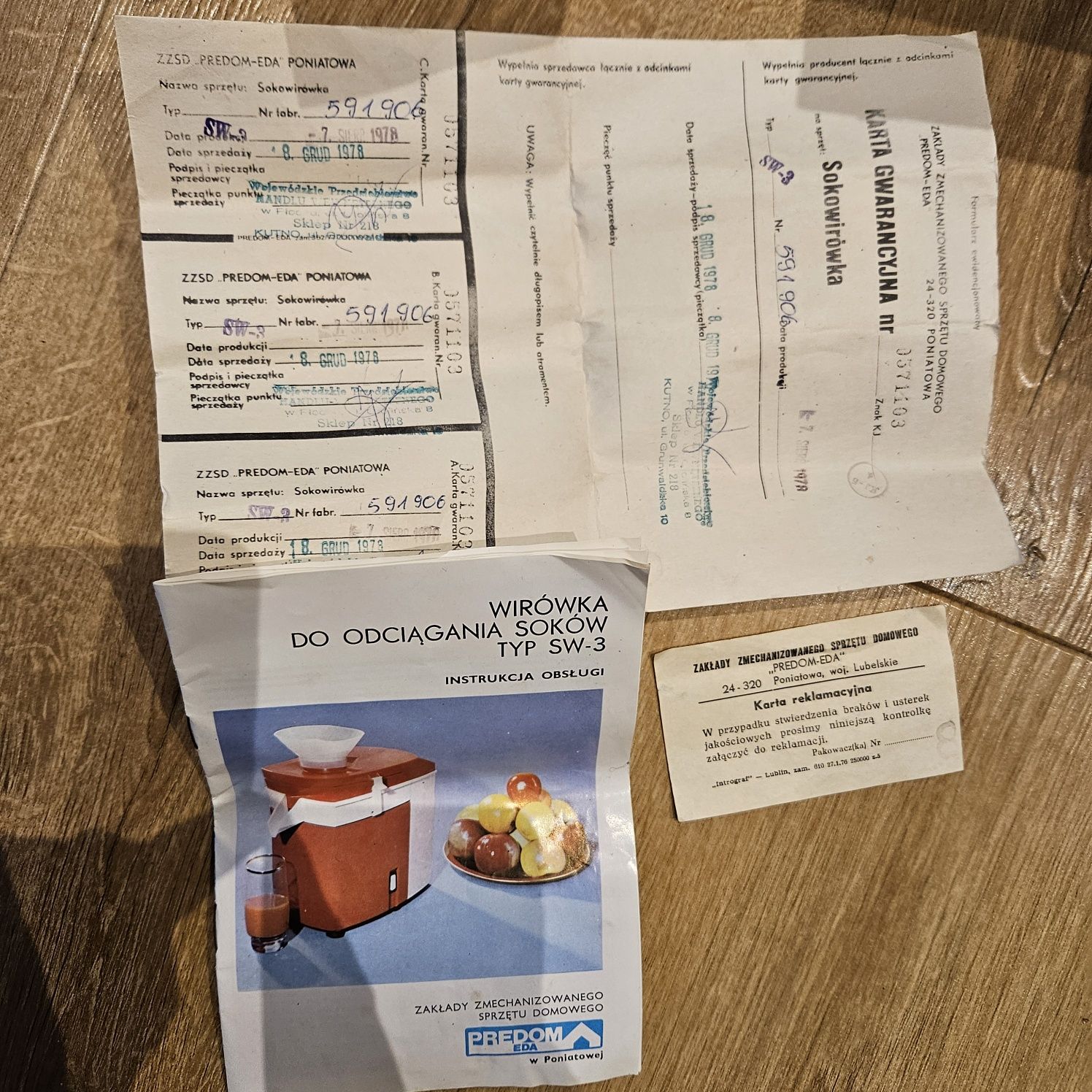 SOKOWIRÓWKA PRL rok 1978 Predom