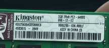 Pamięć RAM Kingston 2x2GB 2Rx8 PC2-6400S
