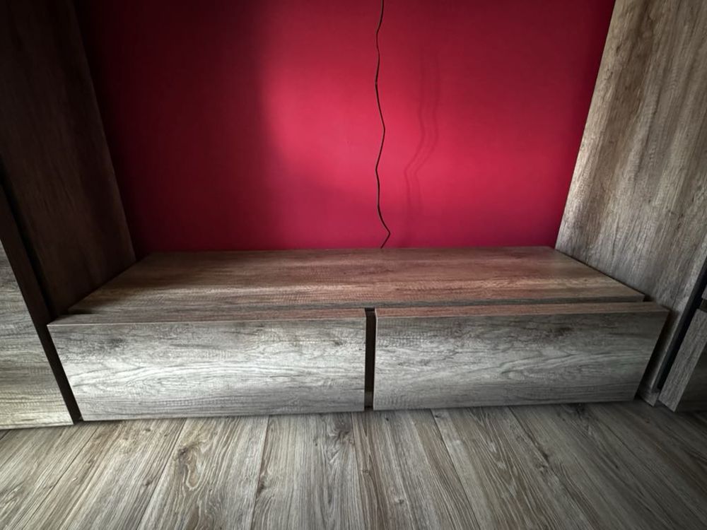 Szafka RTV Anticca - Black Red White