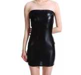 Sukienka skórzana damska latex XS s