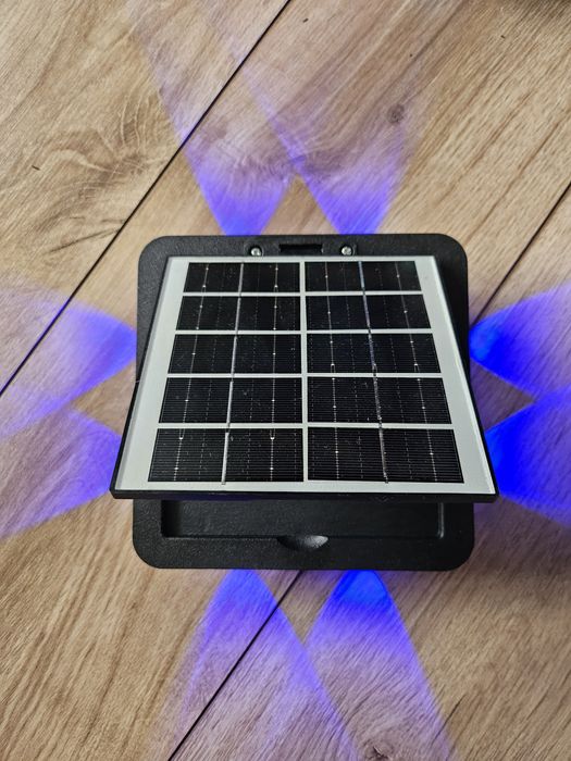 Solar lampa ogrodowa na ścianę garden lihts 4 strony