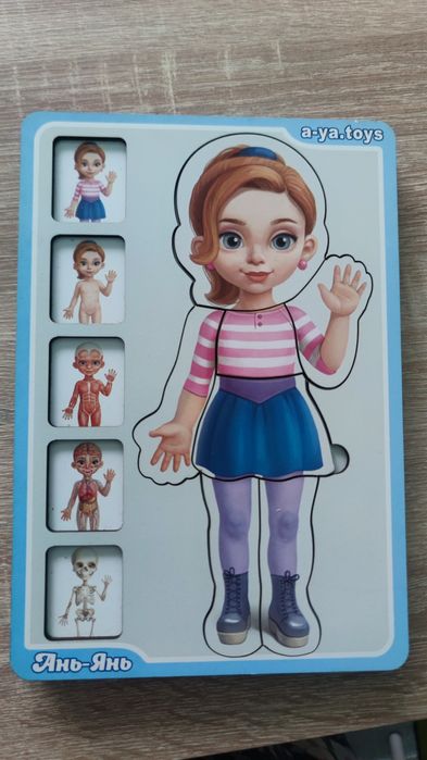 Пазл Ань- Янь анатомія , дівчинка. Розвиваюча гра