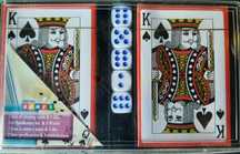Karty do gry 2 talie + kostki do gry
